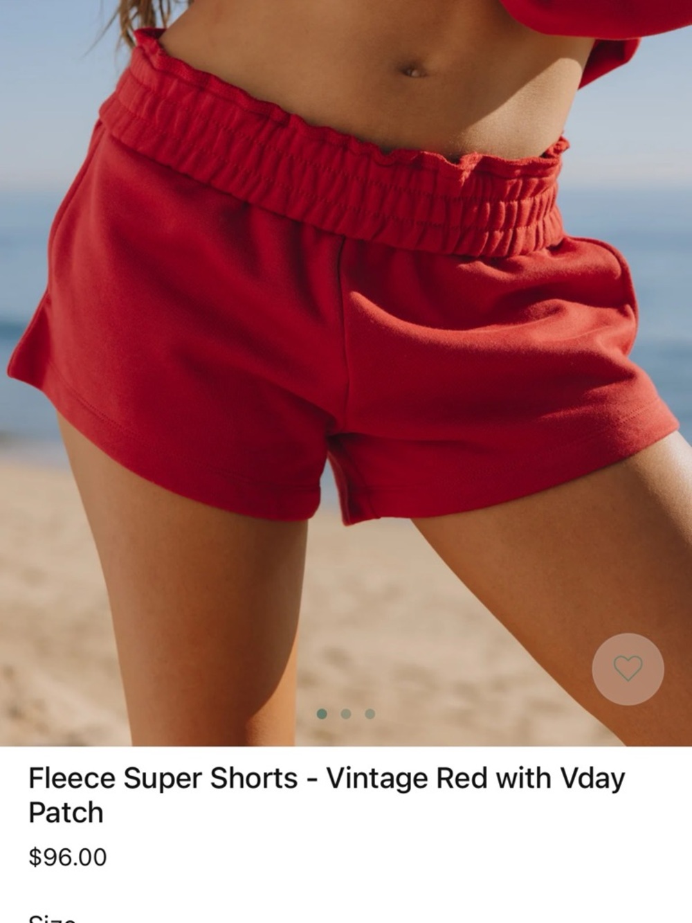 Daily Drills Red Fleece Athletic Shorts